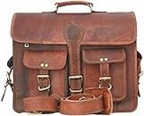 ALASKA EXPORTS Leather Messenger Bag Laptop Bag Briefcase Satchel Bag Handmade Laptop Bag (13 x 18 inch)