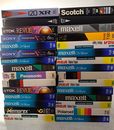 Random Lot of 4 Pre-recorded VHS Video Cassette Tapes, Re-Recordable, Untested