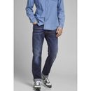 Regular-fit-Jeans JACK & JONES "CLARK JJORIGINAL" Gr. 34, Länge 32, blau (blue, used) Herren Jeans Regular Fit