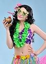 Wanna Party Neon Lei Garland Green/Hawaiian Flower Garlands/Pool Arty Props/Beach Party Props/Hawaiian Theme Party Decorations