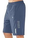 NORTHYARD Men's Athletic Running Shorts Quick Dry Workout Shorts 7"/ 5"/ 9" Lightweight Sports Gym Basketball Shorts Hiking Exercise FEDERALBLUE-9inch 2XL