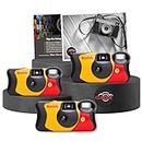 Clikoze Disposable Cameras Multipack - Includes 3 Pack Kodak Funsaver Single-Use 35mm Cameras with 39 Exposures and Clikoze Photography Tips Card