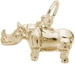 10K or 14K Gold Rhino Charm by Rembrandt