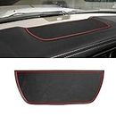 Auovo Dashboard Mat Liner for Dodge Ram Pickup 1500 2500 3500 2011-2018 Interior Accessories Car Dash Trim Rubber Pad Cover Soft Tray(1 PCS) (Red)