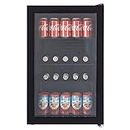 Cookology CBC70BK Under-Counter Fridge, 70 Litre Beer, Wine and Drinks Fridge with Adjustable Temperature Control, Suitable for Cans and Bottles, Energy Efficient - in Black