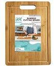 Green Street Extra Large Bamboo Cutting/Chopping 36cm x 26cm Board with Juice Groove for Kitchen- Perfect for Cutting, Slicing Fruit and Vegetables | Water Resistant