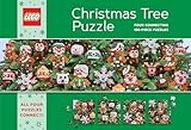 LEGO Christmas Tree Puzzle: Four Connecting 100-Piece Puzzles