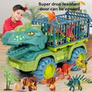 Dinosaur Truck Toy Transport Car Toy Inertial Cars Carrier Vehicle Gift Boys AU
