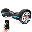 SWAGTRON Swagboard Vibe T588 App-Enabled Bluetooth Hoverboard - Smart Self-Balancing Scooter with LED Light-Up Wheels and Speaker