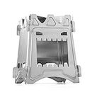 MEETOZ Lightweight Portable Wood Burning Camping Stove Camping Backpacking Stove Folding Wood Stove for Outdoor Hiking Camping Picnic Stove