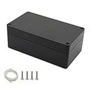 HoHaing Project Box IP65 Waterproof Dustproof Junction Box ABS Plastic Enclosure Box for Electronics Black Outdoor Project 6.2 x 3.5 x 2.4 inch (158 x 90 x 60 mm)