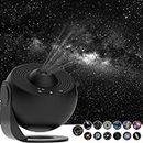 Star Projector,Planetarium Projector Galaxy Projector for Bedroom,360 Degree Rotation Galaxy Night Light with 4K Replaceable 13 Galaxy Discs Large Projection Area Sky Night Light for Kids Adults