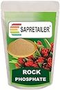 SAPRETAILER Organic Rock Phosphate Essential Fertilizer All Purpose Crushed Powder for Fruiting and Flowering Plants 2Kg