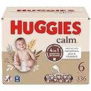 Huggies Calm Baby Wipes, Unscented, 6 Push Button Packs (336 Wipes Total)