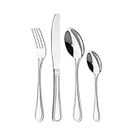 Cutlery Set for 4 People, 16 Pieces - Otto Koning Frankfurt- Stainless Steel Flatware Set, Mirror Polished. Silverware Set with Spoon Knife and Fork. Classic & Simple Design