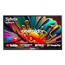 SYLVOX 43 inch Outdoor TV, 4K UHD Android Smart TV 1000Nit for Partial Sun, IP55 Waterproof Outside TV Chromecast Built-in, Voice Assistant, Bluetooth, WiFi, 3 HDMI Input (Deck Pro Series)