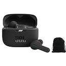 JBL Tune 230NC TWS, Earbuds True Wireless in-Ear Noise Cancelling Headphones - Black, Includes Storage Pouch