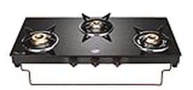 Jyoti Gas Appliances (Label)309 Deluxe Liftable|Burner Glass Gas Stove|Toughened Glass Cooktop With 5 Year Manufacturer'S Warranty On Glass|Brass Burners|Sleek Black Body