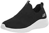 Skechers Ultra Flex 3.0-Classy Charm, Sneaker Donna, Nero E Bianco, 37.5 EU