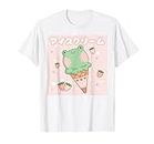Funny Frog Strawberry Ice Cream Cute Kawaii Aesthetic T-Shirt