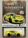Hot Wheels Newsletter Esclusiva PORSCHE 911 GT3 RS 23rd Collectors Nationals 991