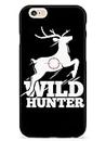 Inspired Cases - 3D Textured iPhone 6 Plus/6s Plus Case - Rubber Bumper Cover - Protective Phone Case for Apple iPhone 6 Plus/6s Plus - Wild Hunter - Deer - Black
