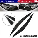 Carbon Fiber Headlight Eyebrow Cover Accessories For BMW 5 Series F10 2010-2013