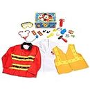 Mickey Mouse Disney Junior Helping Hands Dress Up Trunk, 19 Piece Pretend Play Set with Storage, Size 4-6X, Amazon Exclusive, by Just Play
