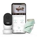 Owlet Smart Sock 3 + HD Cam - Baby Safety Monitor with 1080p HD Video Camera - Night Vision and Audio - Heart Rate, Oxygen and Sleep Trends (0-18 Months)