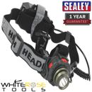 Sealey Head Taschenlampe 3W CREE* LED Auto-Sensor wiederaufladbar