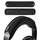 Geekria Hook and Loop Headband Cover + Headband Pad Set/Headband Protector with Zipper/DIY Installation No Tool Needed, Compatible with Bose, Beats, JBL, ATH, Hyperx Headphones (Black)
