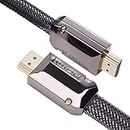4K HDMI cable 1 Meters,HDMI 2.0 Cable flat Ultra hdmi to hdmi high speed 18Gbps 4K@60Hz,UHD 2160p,HD 1080p,3D,ARC,Ethernet,Video return,HDCP 2.2,compatible with fire TV/PS4 quality nylon cord