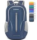 25L Ultralight Packable Backpack - Small Foldable Hiking Backpacks Water Resistant Light Daypack for Outdoor Hiking,by ZOMAKE(Navy Blue)