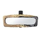COEQINE Women Rearview Mirror Cover Balck Gold Elastic Auto Rear View Mirror Protector Soft Automotor Mirror