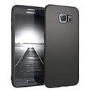 EAZY CASE Handyhülle Silikon mit Kameraschutz kompatibel mit Samsung Galaxy S6 in schwarz matt, Ultra dünn, Slimcover, Silikonhülle, Hülle, Softcase, Backcover