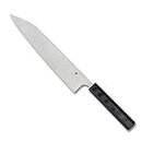 Spyderco Wakiita Gyuto Premium Kitchen Knife with 9.48" CTS BD1N Stainless Steel Blade and Black G-10 Handle - Plainedge - K19GP