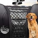 HUUSO Dog Car Net Barrier, 3 Layer Black Multi-Side Elastic Pet Car Net, Car Storage Organizer for Driving Safely Compatible with Honda Elevate (2023)