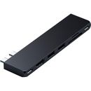 SATECHI Laptop-Adapter "USB-C Pro Hub Slim Adapter" Adapter schwarz Zubehör für Notebooks