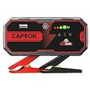 CAPTOK 6000A Jump Starter Battery Pack(for 13L Gas 13L Diesel), 12V Potable Heavy Duty Car Battery Jump Starter 2 USB Ports, 12V Auto Battery Booster Jump Box, 24-Months Stand-by Time