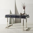 Everly Quinn Hamlig Desk Wood/Metal in Gray/Black | 31.49 H x 48.03 W x 26.37 D in | Wayfair FDC01DB509DD462086D20CB6A55DE269