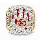 AMCLAIHHH Super Bowl Championship Ring, NFL KC Championship Ring Replica Set KC Souvenir Football Collegibles Gift Miglior Regalo per Gli Appassionati di Calcio 2022,9#
