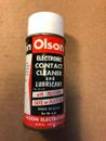 Limpiador de contacto electrónico vintage Can Olson aerosol lubricante sin TL-459 ¡completo!