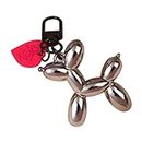 XAM 1-3PCS Cute Jelly Balloon Dog Keychains for Women Girls Cartoon Keychains Car Keys Handbag Accessories, Gray, 10