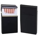 Crysendo Fashionable Waterproof Silicone Flip To Open Pocket Cigarette Box Case Holder Smoking Smokers Accessories For Men Female Pack of 20 (Black)