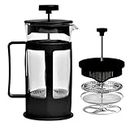 Jaity Export French Press Tea and Coffee Maker, Coffee Plunger 350 ML Elegant Black Finish
