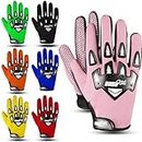 SAGA SPORTS Kids Bike Gloves for Future Champions. Motocross Gloves with Ultimate Protection. Essential Dirt Bike Gloves & BMX Gloves. The Choice for Kids Motorbike Gloves (Pink, M)