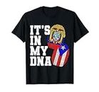 Ecuadorian And Puerto Rican DNA Heritage Flag Gift T-Shirt