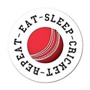 Eat Sleep Cricket Sticker Decal Funny Sport Game Hobby