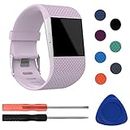 Fitbit Surge Bands, mtsugar Original Version Adjustable Replacement Wristband for Fitbit Surge/Wireless Activity Bracelet Sport Wristband (Lavender, Small)