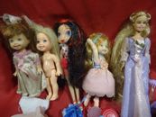 very large lot for playing girls=5 mini/dolls, their accessories good